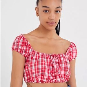 Plaid crop top